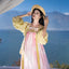 "Sakura Roll" Tang Hanfu Set: Chest-High Ruqun & Camisole