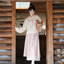 Si Die Pink Plaid Skirt Set - Modern Chinese Style Hoodie & Skirt Outfit - Aesthetic Winter Hanfu