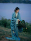 玉殓蓝栀菊汉服 - 马山楚墓拖尾袍