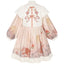 Girls' Gradient Hanfu Dress - Pink Bow Knot Winter Outfit