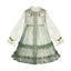 Girls' Floral Embroidered Hanfu Dress & Jacket - Spring Set