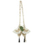 Butterfly Embroidery Woolen Crossbody Bag - Chinese Style