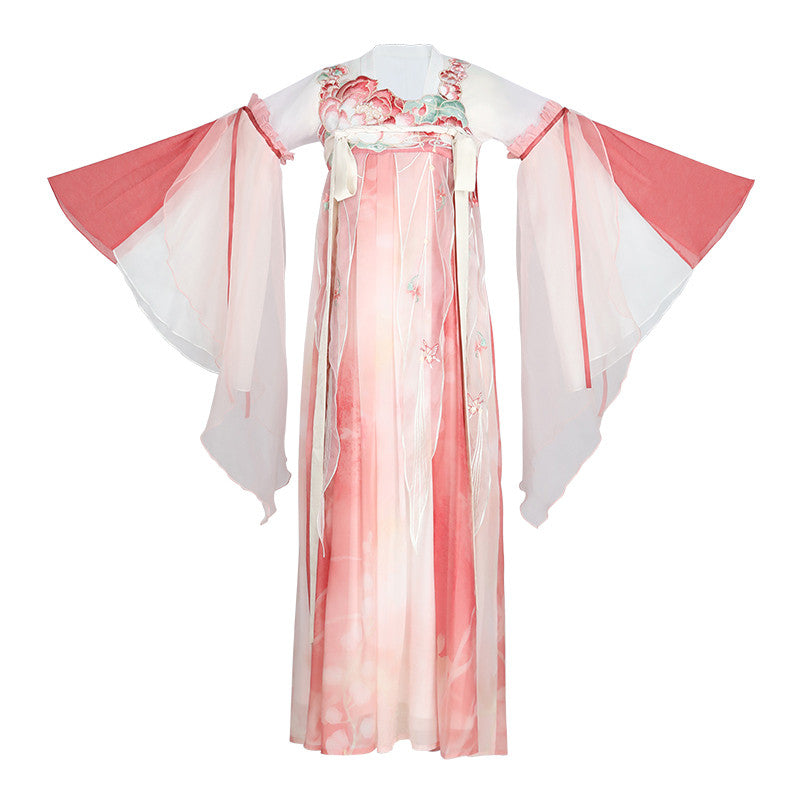 [Sajin] 唐汉服 - 粉莲花仙襦裙套装