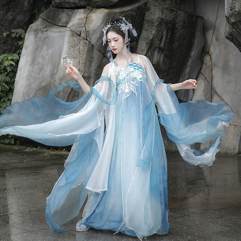 [碧波] 仙气汉服套装 - 2024新款诃子裙