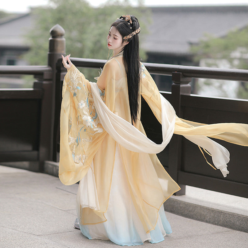 [虞霓裳] 缥缈汉服 - 唐制诃子裙套装