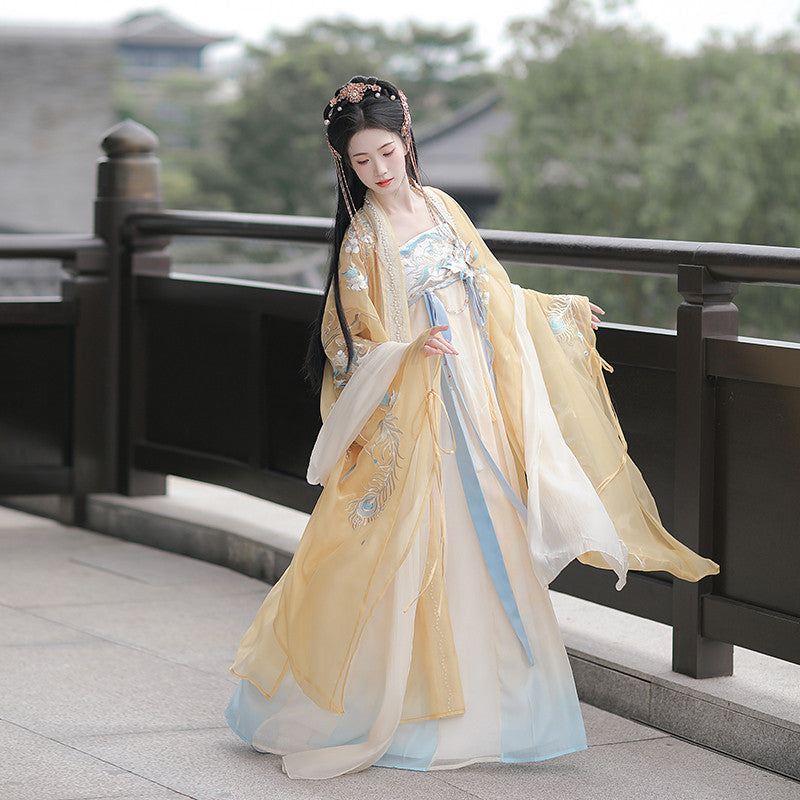 [虞霓裳] 缥缈汉服 - 唐制诃子裙套装
