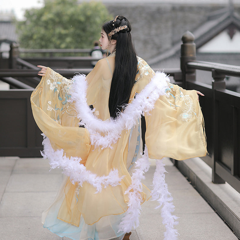 [虞霓裳] 缥缈汉服 - 唐制诃子裙套装