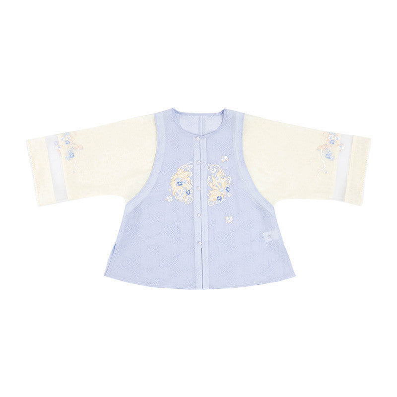 [银鳞] 可爱现代汉服套装 - 圆领衬衫和短裤/半身裙