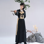 [林雪] 中性唐汉服 - 加绒圆领长袍外套