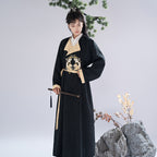 [林雪] 中性唐汉服 - 加绒圆领长袍外套