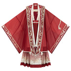 "Qinse Qi" Chinese Wedding Hanfu: Embroidered Robe & Xiapei Set