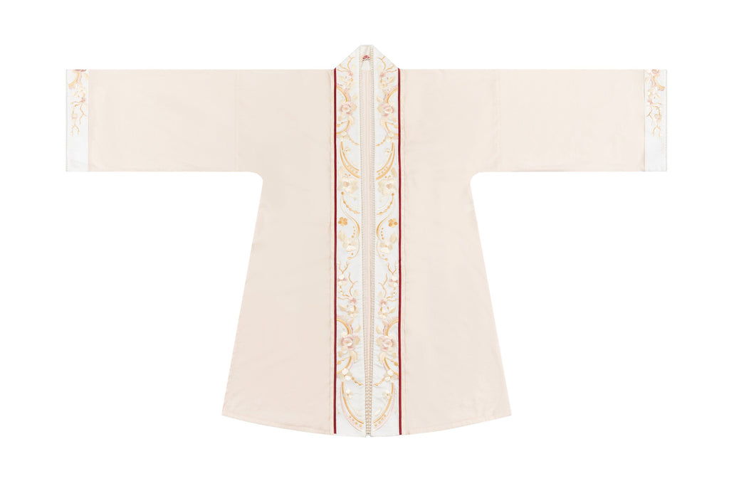 "Qinse Qi" Chinese Wedding Hanfu: Embroidered Robe & Xiapei Set