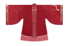 "Qinse Qi" Chinese Wedding Hanfu: Embroidered Robe & Xiapei Set