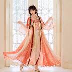 [TaiPingLe] Original Modern Hanfu: Improved Ruqun Dress Set with Chest-High Skirt - Autumn Neo-Chinese Outfit for Women