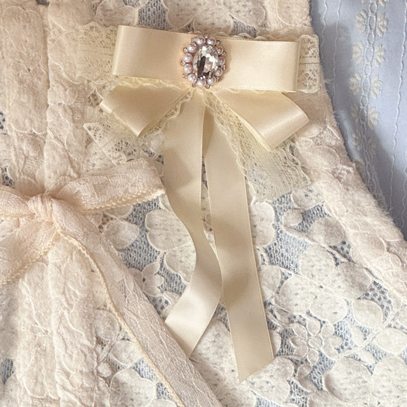 [HuaXin] Modern Ming Hanfu Set: Bijia Vest & Tieli Dress