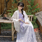 [ZiZhu] Modern Chinese Style 2-Piece Set: Pleated Jacket & Cami