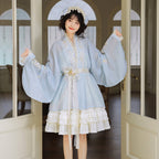 现代汉服刺绣针织半身裙 - 【小棉袄】百搭层叠蛋糕裙日常穿搭