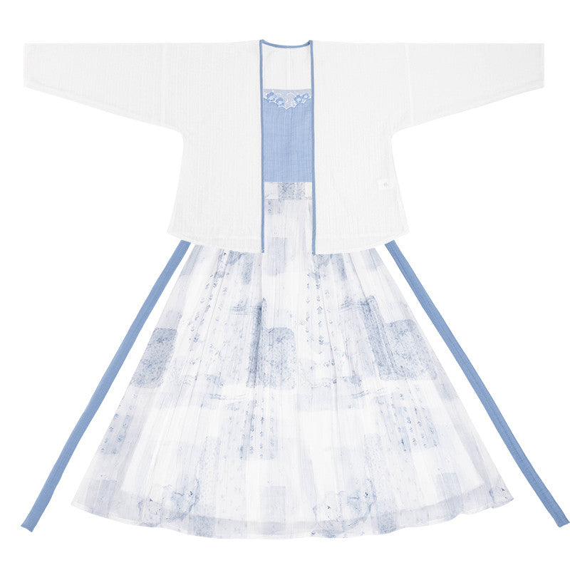 [Ling Lan Yu] Cool Tencel Han Element Summer Set - Daily Wear