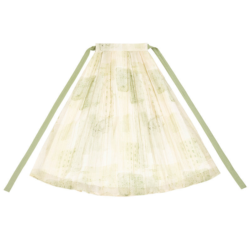 [Ling Lan Yu] Cool Tencel Han Element Summer Set - Daily Wear
