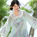 [YuNiYeYe] 现代汉服套装：可爱圆领上衣和蛋糕裙