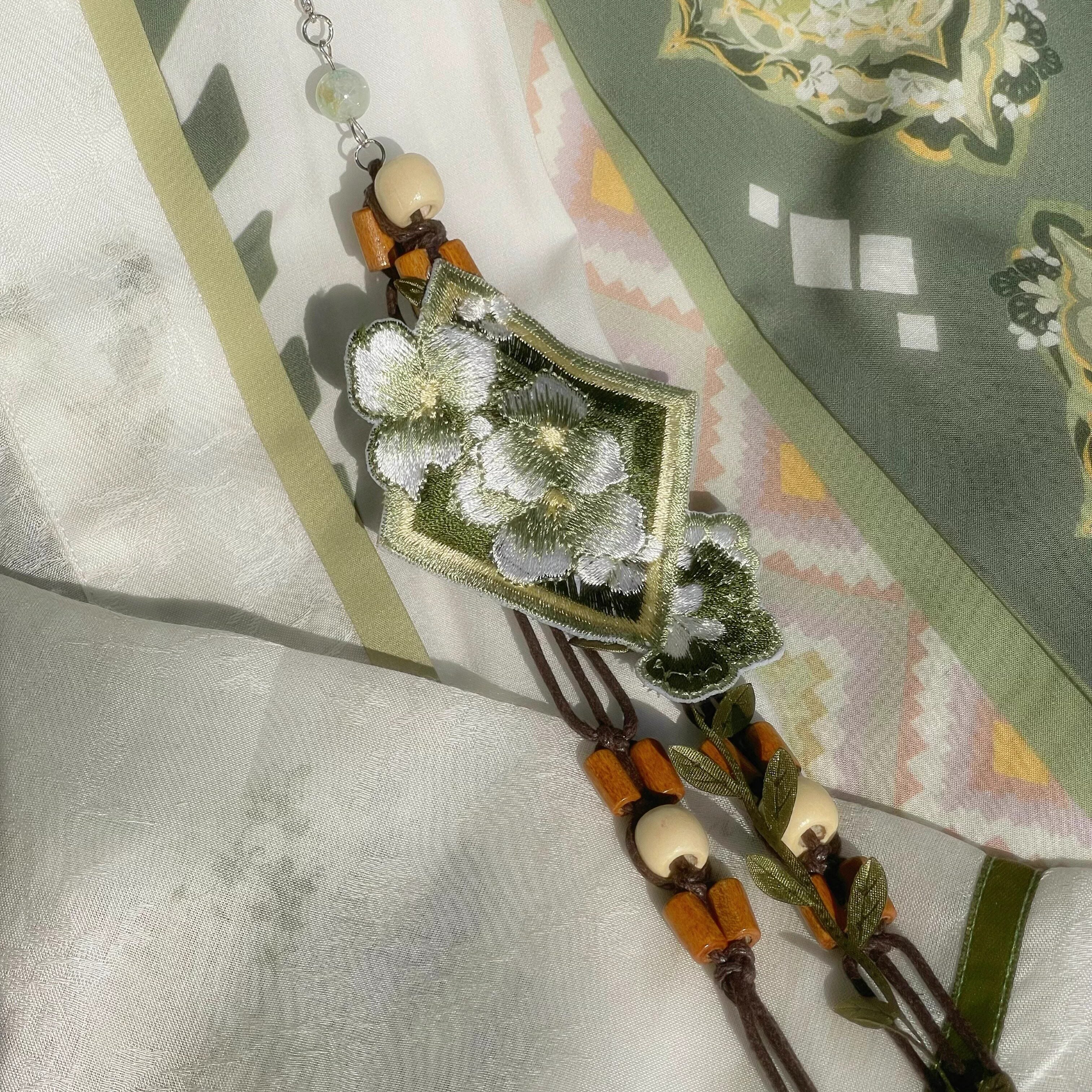 襦敛青汉服套装 - 唐制齐胸襦裙花卉裙
