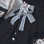 "Little Snow" Hanfu Set: Embroidered Dress & Overlay 2-Piece