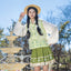 “青柠奶油”明制汉服：绣花长衫与短裙