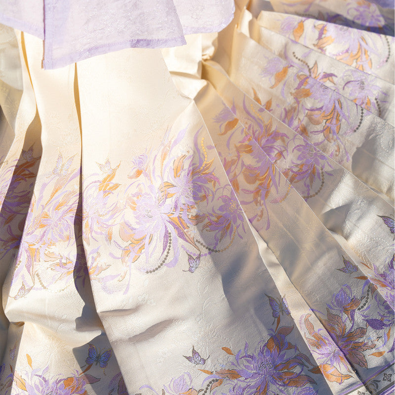 “紫藤萝”金织马面裙与两穿汉服套装