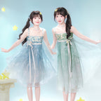 [Official] Balala the Fairies x Twin Stars Beibei: Fairy Hanfu Cami Dress Set - Neo-Chinese Summer Outfit