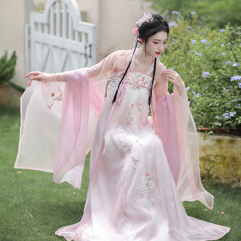 “桃花”晋制汉服：大袖衫襦 & 破裙 副图