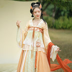 [碧桃天] 十二花神：石榴晋制汉服 - 女士改良花神套装