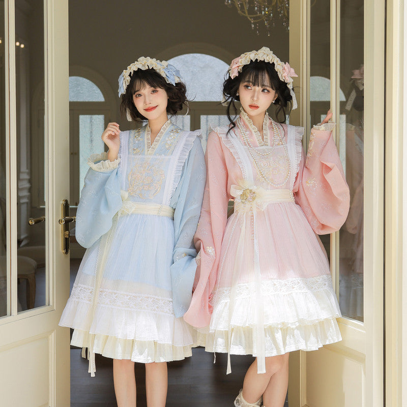 "Little Star Yarn" Ming Hanfu: 2-Way Wear Pipa Sleeve Dress Secondary image