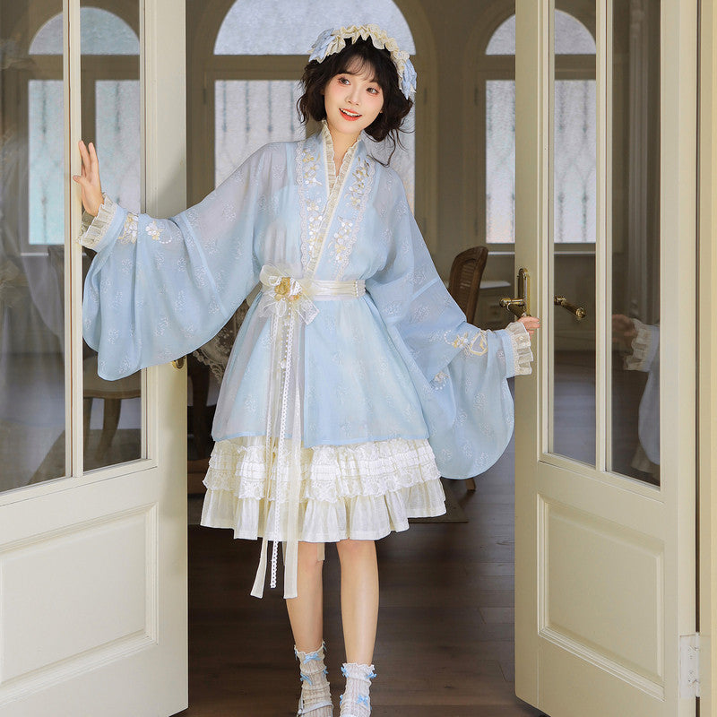 "Little Star Yarn" Ming Hanfu: 2-Way Wear Pipa Sleeve Dress