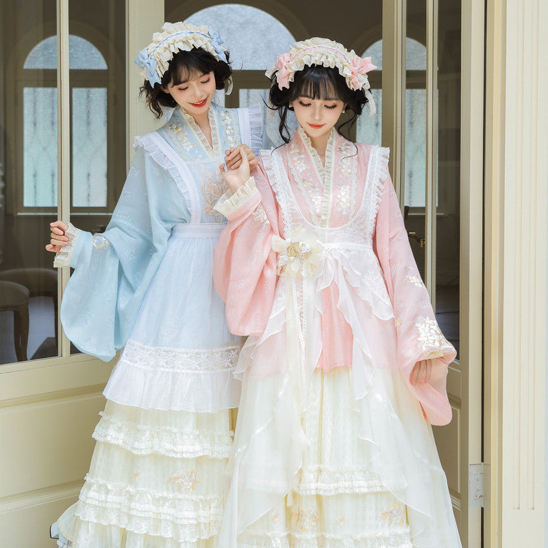 "Little Star Yarn" Ming Hanfu: 2-Way Wear Pipa Sleeve Dress