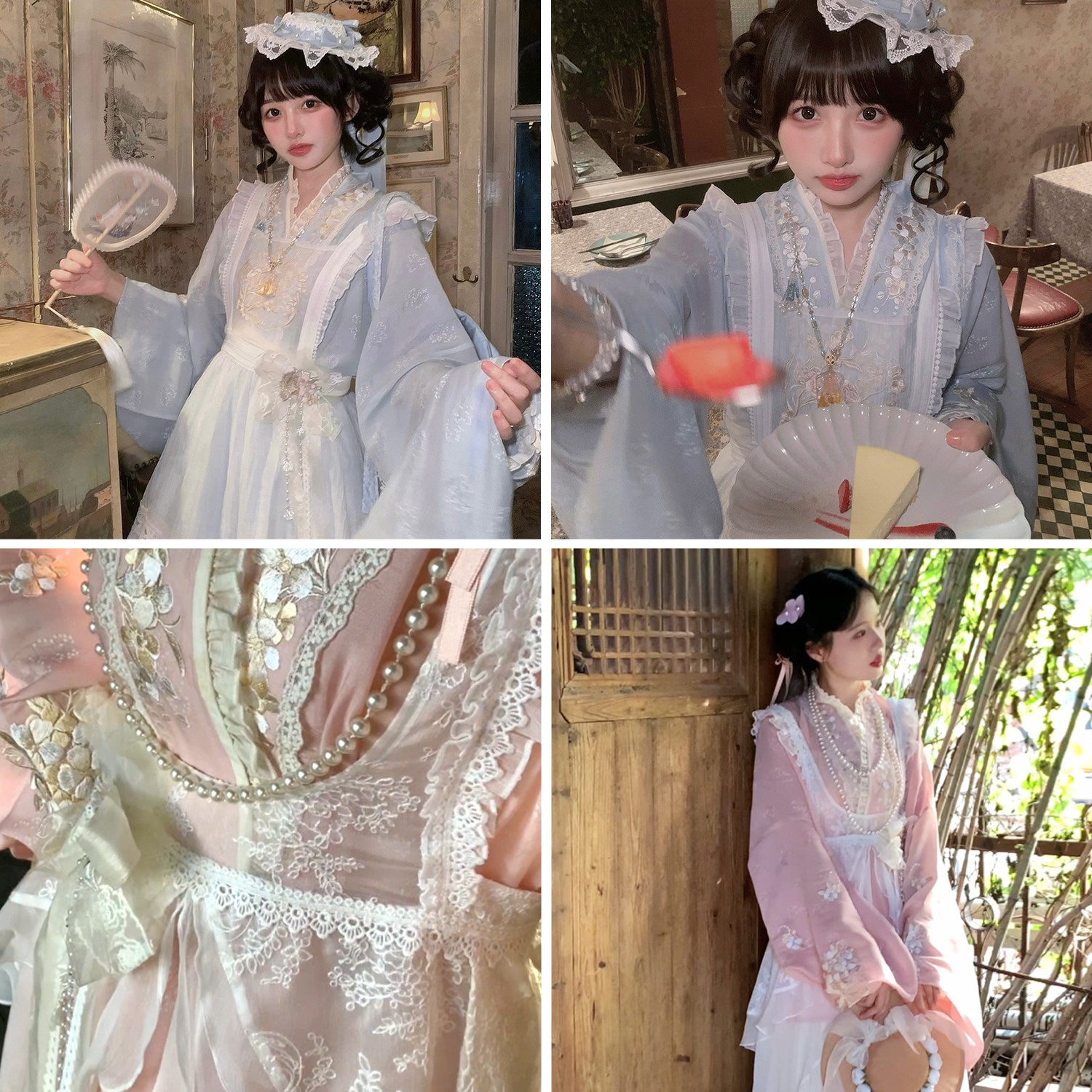 "Little Star Yarn" Ming Hanfu: 2-Way Wear Pipa Sleeve Dress