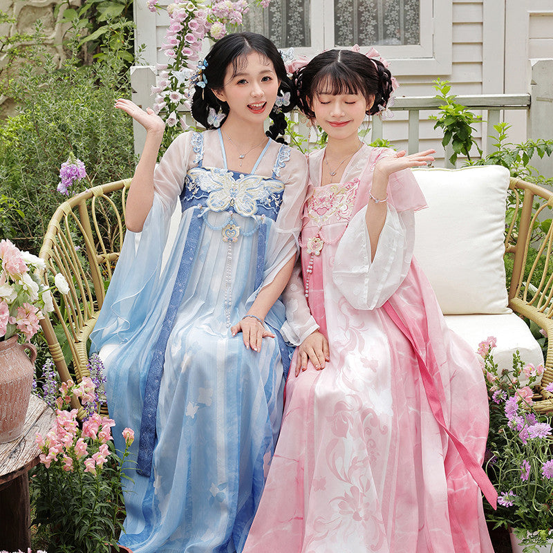 [官方] 巴啦啦小魔仙 x 美雪：现代汉服襦裙套装 - 粉色齐腰襦裙 & 上襦 - 新中式日常穿搭