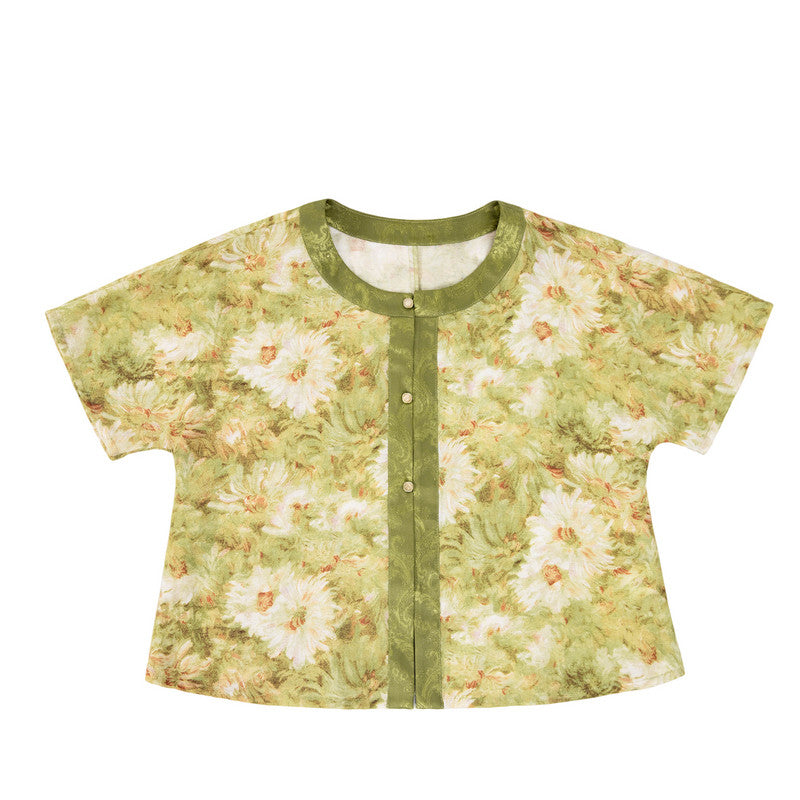 [画作] 摩登汉服套装 - 檀菱衫与破裙 - 新中式日常夏装