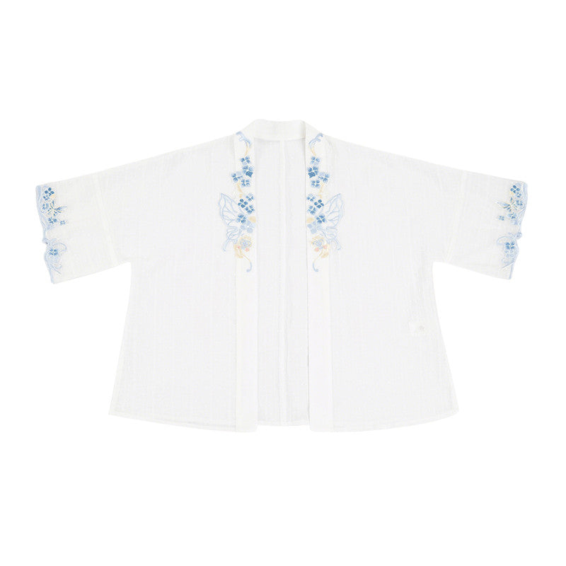 [Official] Balala the Fairies x Meiqi: Modern Hanfu Shorts Set - Star Dream Meiqi Daily Wear - Neo-Chinese Summer Outfit