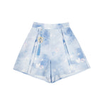 [Official] Balala the Fairies x Meiqi: Modern Hanfu Shorts Set - Star Dream Meiqi Daily Wear - Neo-Chinese Summer Outfit