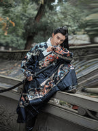 Authentic Ming Dynasty Hanfu: Unisex Woven Gold Flying Fish Suit (Yesa Robe)
