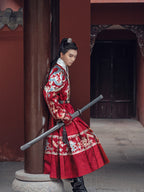 Authentic Ming Dynasty Hanfu: Unisex Woven Gold Flying Fish Suit (Yesa Robe)