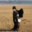 "Qi Ye Dan" Gothic Hanfu: Red & Black Long Train Zhiju Robe