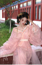 正宗拖尾直裾汉服套装 - 原版战国袍