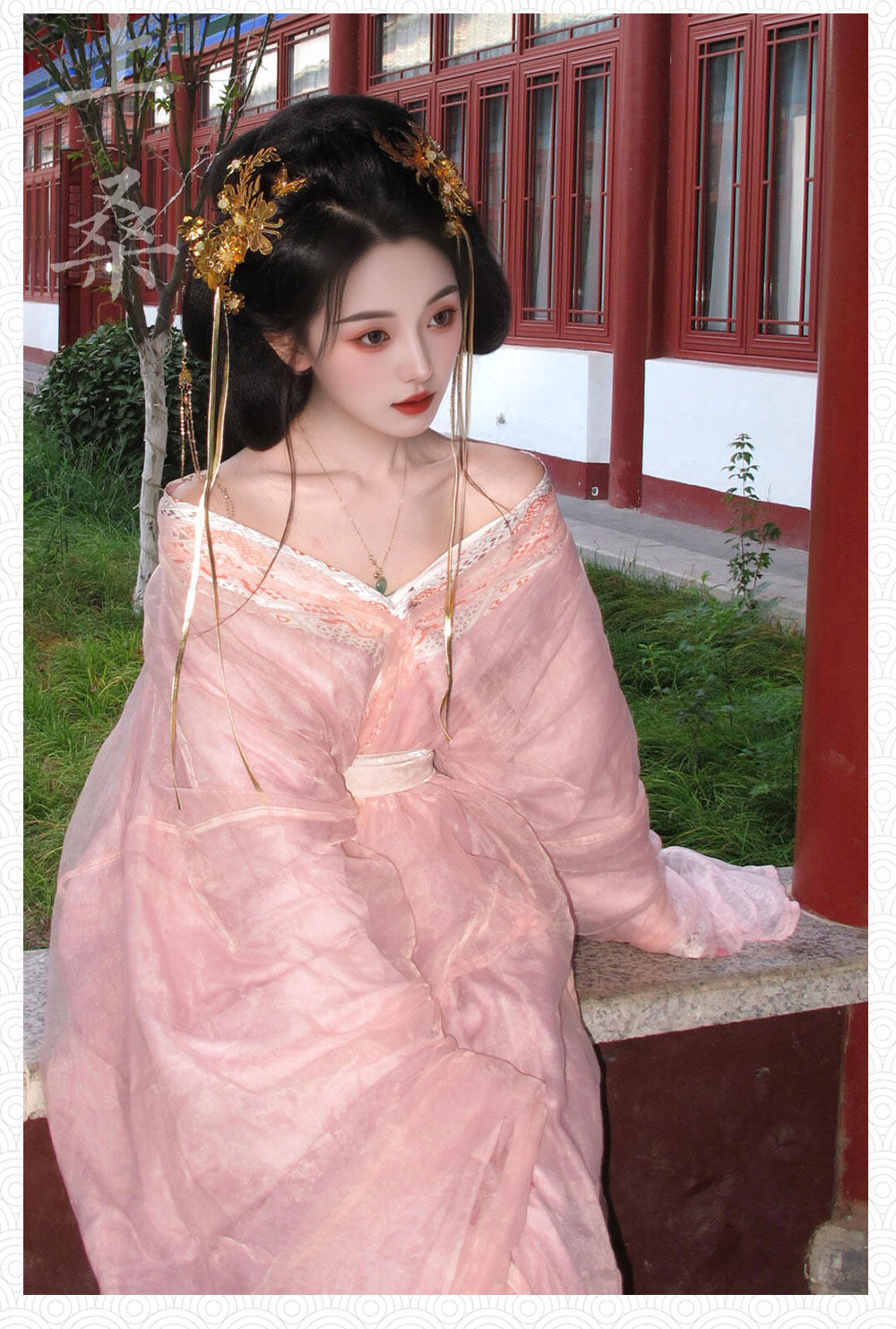 正宗拖尾直裾汉服套装 - 原版战国袍
