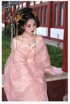 正宗拖尾直裾汉服套装 - 原版战国袍