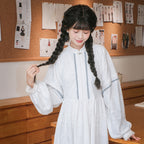 "Floating Fragrance" Winter Hanfu: Fleece-Lined Robe & Vest Set