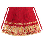 "Joyful Pi Xiu" Red Mamian Skirt Set: New Chinese Wedding Dress