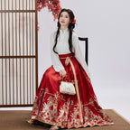 明制红马面裙套装：婚礼与新年汉服
