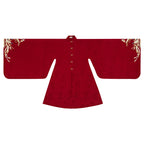 [Yin Hua Deng Yuan] Ming Dynasty Red Mamian Skirt: Wedding & Lunar New Year Hanfu