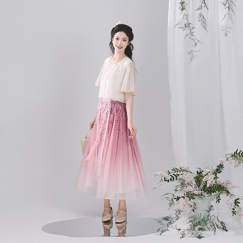 [云落衣衣] 现代汉服：通勤风新中式马面裙